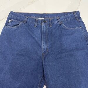 Carhartt‎ FR Jeans Mens 44x32 Dark Wash FRB100DNM Workwear Flame Resistant 2HRC